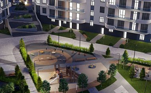 Закрытая территория, двор без машин