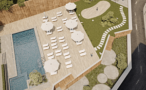 Собственный бассейн на крыше